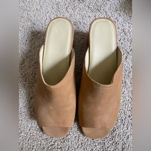 Nisolo Open Toe Paloma in Sand - Size 9.5